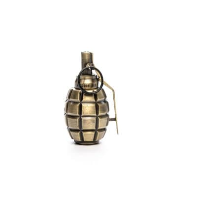 Briquet à gaz flamme rouge motif Grenade