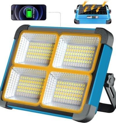 Projecteur Solaire LED Rechargeable 5 Modes D’éclairage 150w