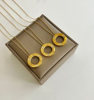 Collier style Cartier en acier inoxydable