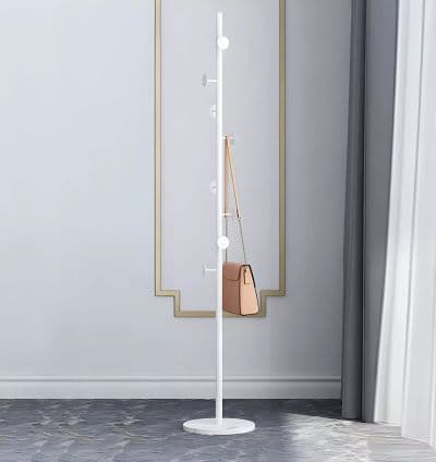 Porte Manteaux 8 Boules Blanc
