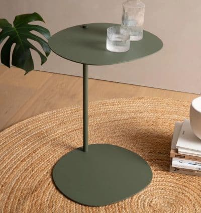 Table D’appoint En Metal Vert Olive