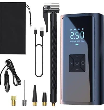 Compresseur d’air Portable, gonfleur pour pneus 12V, 150psi