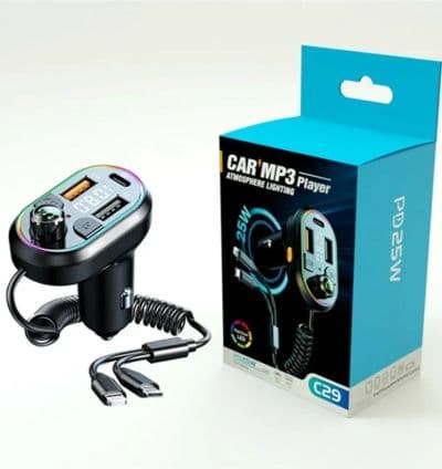 Lecteur MP3 Bluetooth-Chargeur pour voiture C29