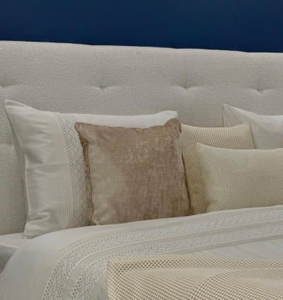 Pack housse de couette crochet blanc cassé
