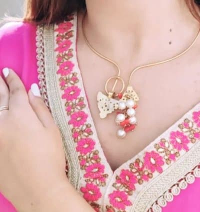Collier khelel corail perle