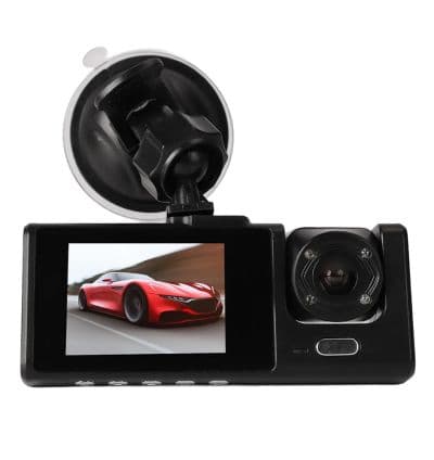 Caméra de Tableau de Bord à 3 Canaux, Image Haute Définition 1080P, Caméra de Voiture Grand Angle 170°+120°, Enregistreur de Conduite de Voiture Triple à Trois Voies