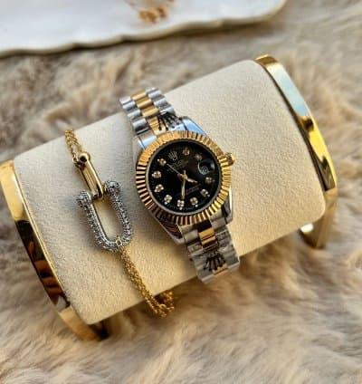 Montre + bracelet En acier inoxydable
