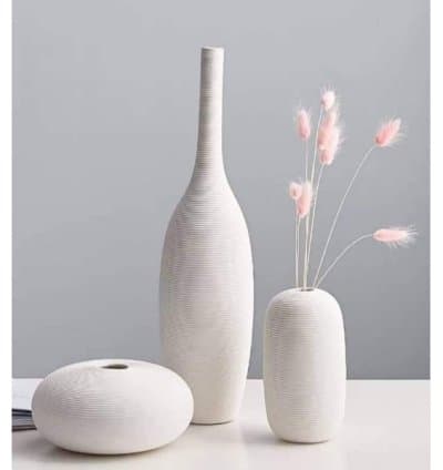 SET DE 3 VASES EN CÉRAMIQUE