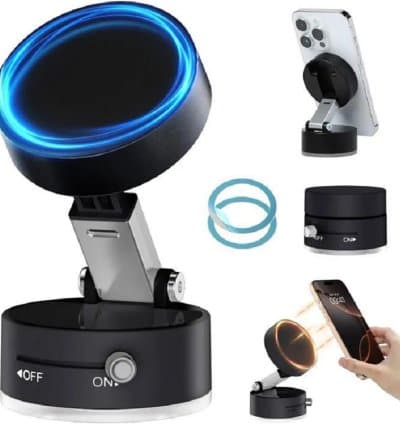 Support pour téléphone magnétique pliable à Ventouse Haute élasticité