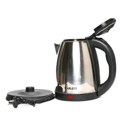 BOUILLOIRE CHAUFFANTE ELECTRIQUE SANS FIL SCARLETT EN ACIER INOXYDABLE -2L-