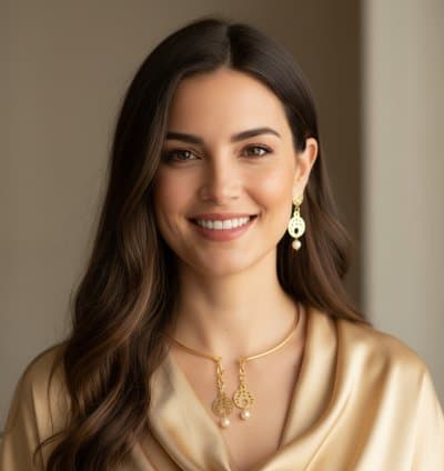 Collier et boucles cerceau ghorbel