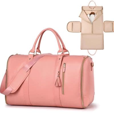 Sac de Voyage Premium 2 en 1 (Couleur : Rose Poudré)