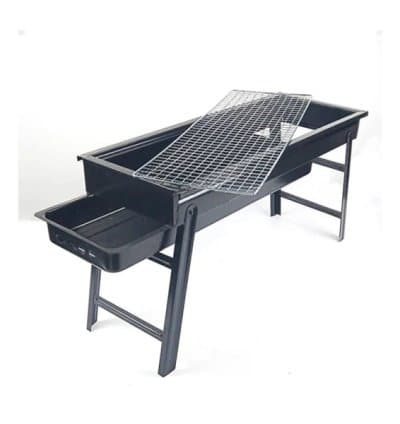 Barbecue A Charbon Rectangulaire 23cm X 33.5cmx 6cm Pied Pliable
