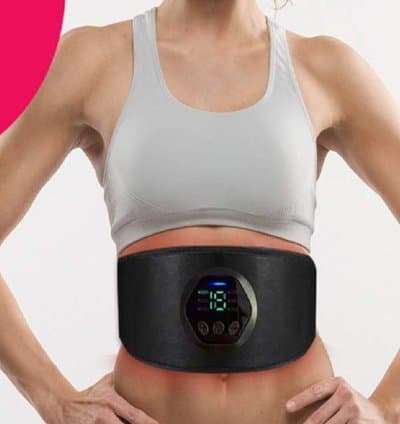 Ceinture Abdominale Electrostimulation d'entraînement abdominale, 6 modes, femmes et hommes