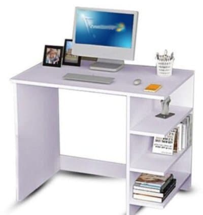 Bureau Junior Avec 3 Étagères De Rangement Couleur Mauve Clair – (A349M)