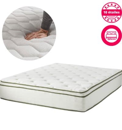 Matelas Royal Orthopédique Eurotop 2 Places 10 étoiles 32 cm