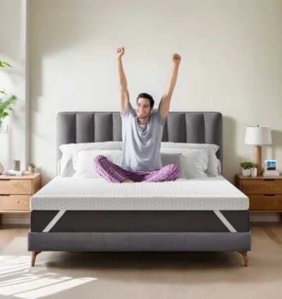 Sur-Matelas en Mousse à Mémoire de Forme Viscoélastique 6 cm