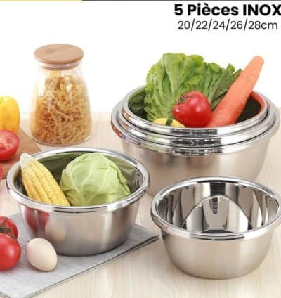 Set de 5 Pièces Inox
