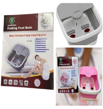 Bain de Pieds Massant Électrique avec Bulles et Chaleur