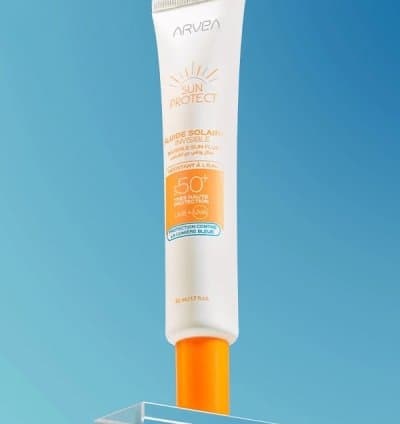 FLUIDE SOLAIRE INVISIBLE SPF 50 + SUN PROTECT ARVEA