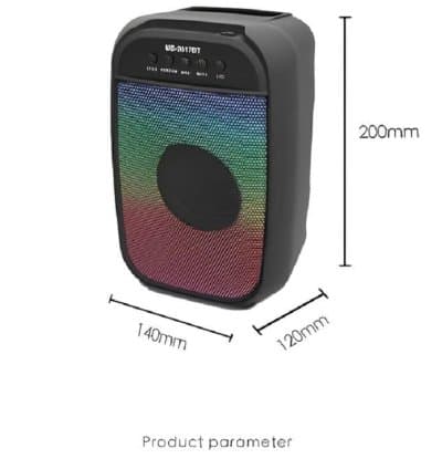 Haut Parleur Baffle Bluetooth MS-2617 Speakers colorée sans fil pour fêtes