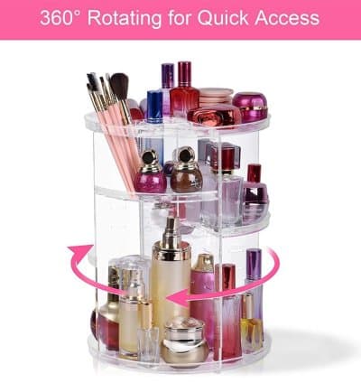 Etager maquillage rotatif en plexi