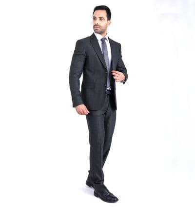 Costume Gris Fil à Fil EVASION