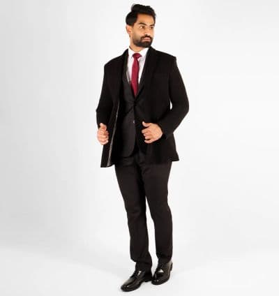 Manteau Laine Noir EVASION