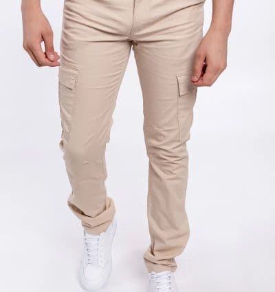 Pantalon Cargo Crème - EVASION
