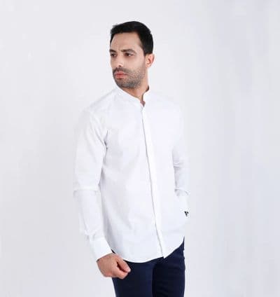 Chemise Col Mao Blanc REF: 004-213 blanc - EVASION