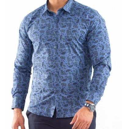 Chemise Bleu/vert - EVASION