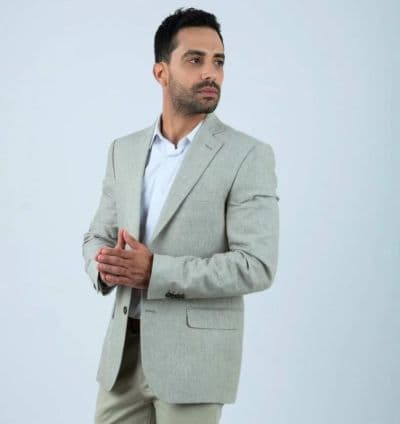 Veste Lin Vert - EVASION