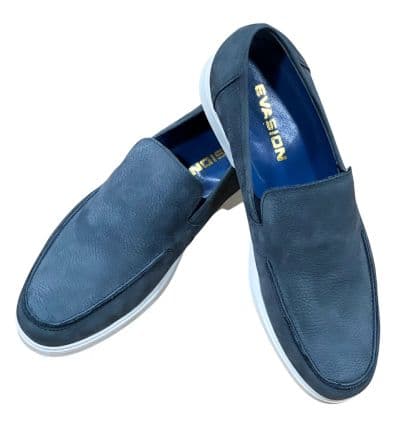 Mocassin Nubuck Bleu - EVASION
