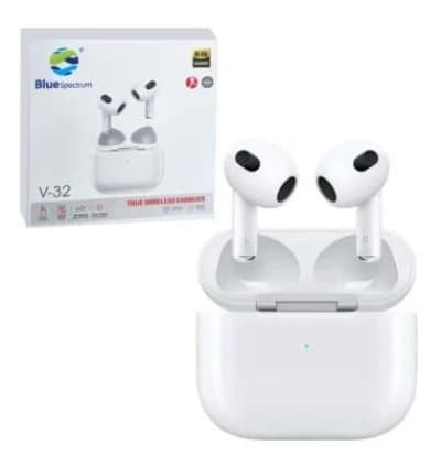 True Wireless Earbuds Blue Spectrum V-32