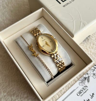 Montre Femme IEKE Doré + Bracelet YSL