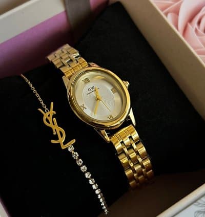 Montre Femme Daniel Wellington + Bracelet YSL