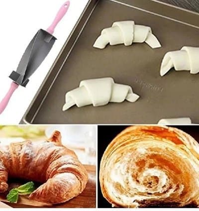 Coupe-croissants efficaces -outils de cuisine à rouleau de pâte bricolage