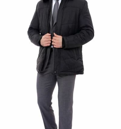 Blouson homme noir matelassé - EVASION