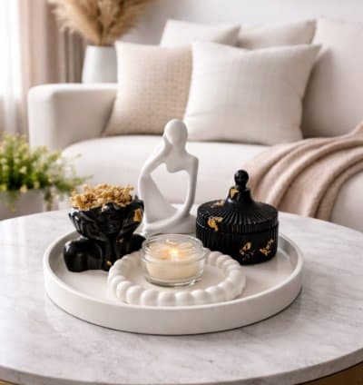 Set décoratif en plâtre