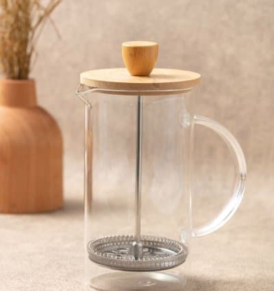 Cafetière à piston en verre
