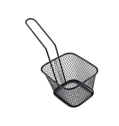 Panier frit métal noir
