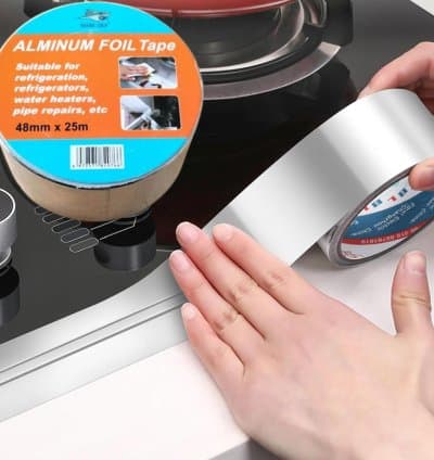 2 Rubans Adhesifs en Aluminium, 48MMx25M Imperméable à L'eau