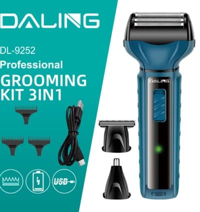 Rasoir électrique multifonctionnel DALING DL-9252 3en1