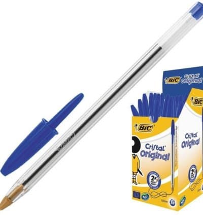 Boite de 50 Stylos À Bille BIC Cristal