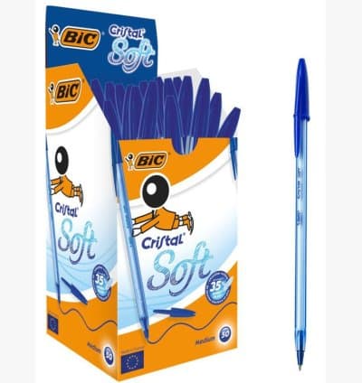 Boite de 50 Stylo Bic Cristal Soft