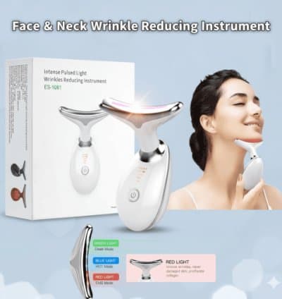 Appareil facial anti-âge rechargeable à lumière pulsée intense (IPL)
