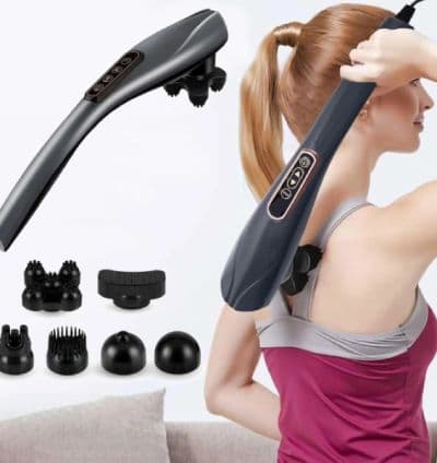 Masseur Électrique Portable 6en1 pour Soulagement Musculaire & Relaxation