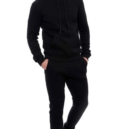 Survêtement capuche Homme Noir - Evasion