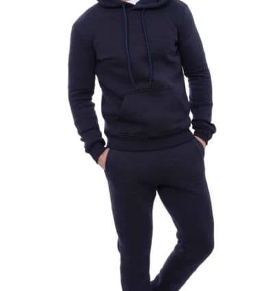 Sweat Capuche Homme Bleu Marine