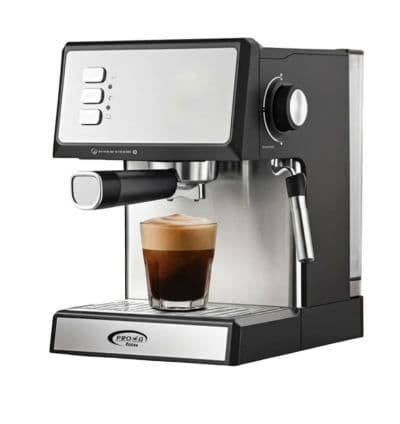 Machine à Café Expresso Prova 1,8 L 850W PE-666GD Noir & Inox